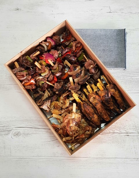 Mixed skewer platter