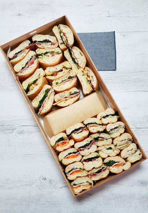 Mixed Turkish & Baguette Roll Platter 28 Pieces