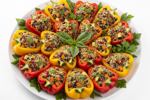 Vegan GF Stuffed Capsicums