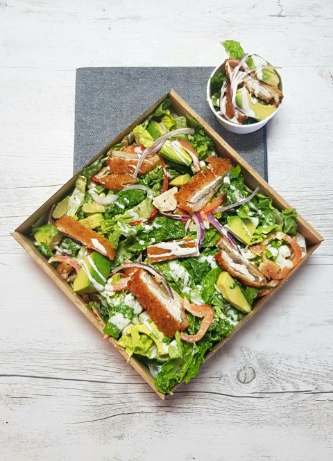Chicken Schnitzel Salad