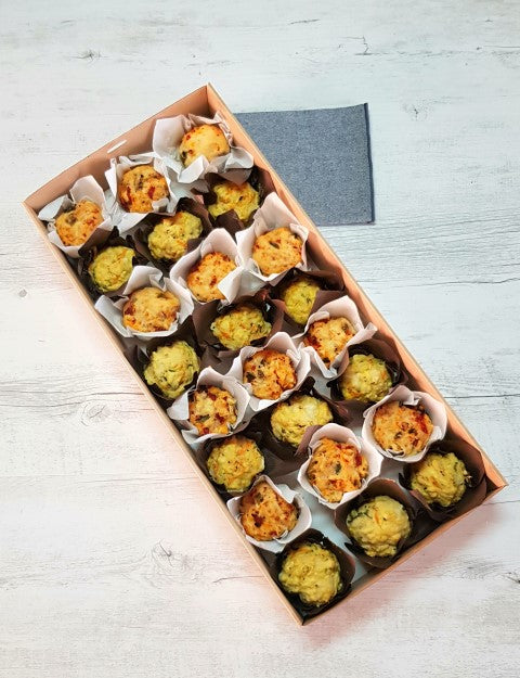 Mini savoury muffin platter 18 piece